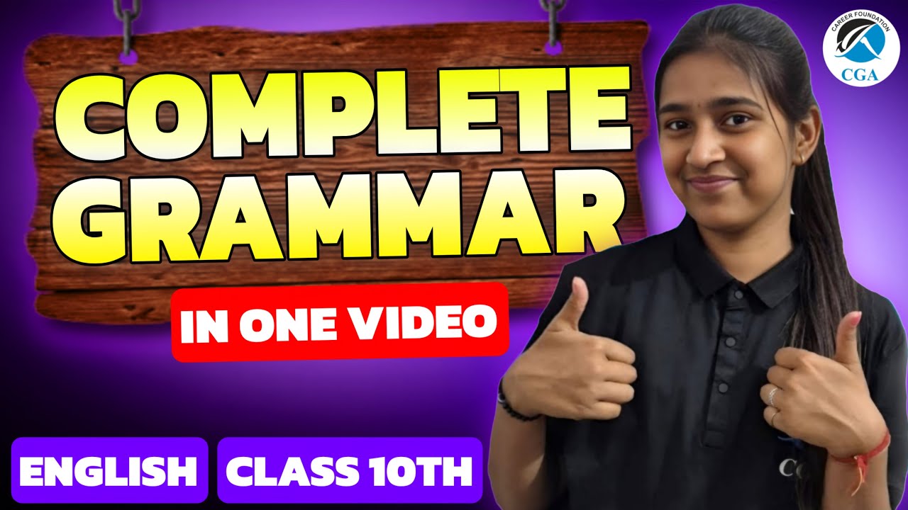 Complete English Grammar in One Shot 🔥 | Class 10th Board Exam 2026 | Divya Mam | CGA