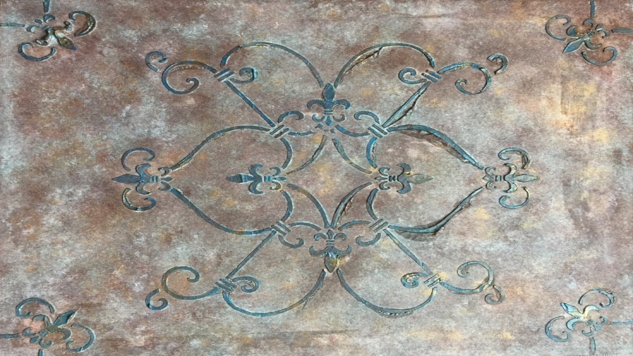 'On The Fly...DIY' Joint Compound Stenciling