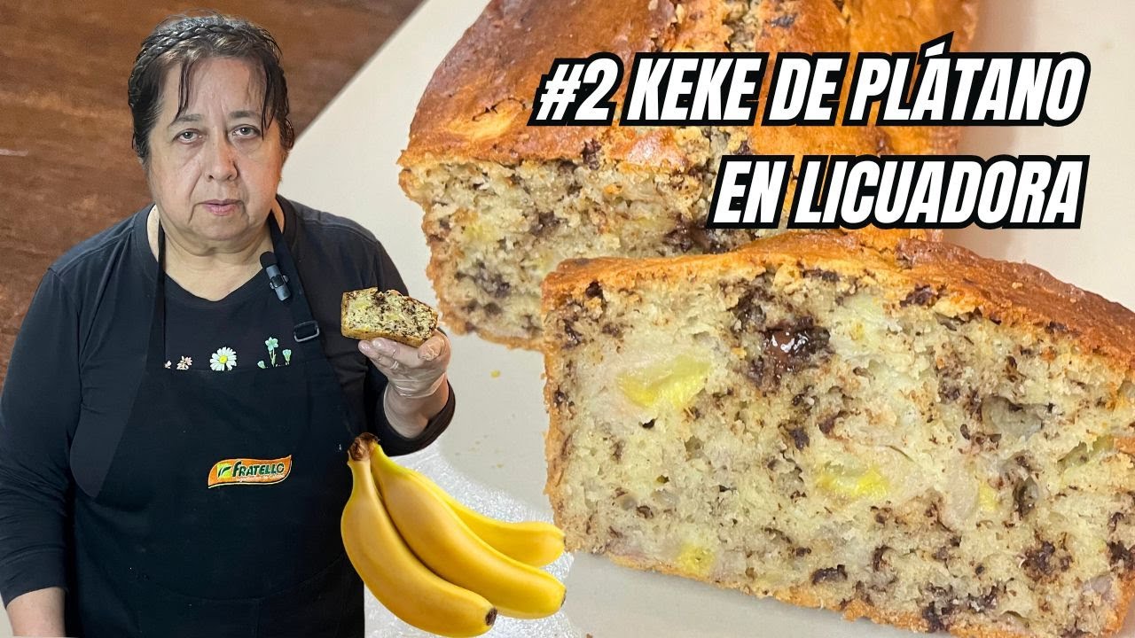 KEKE DE PLÁTANO CON CHOCOLATE en licuadora | Eliana Galindo