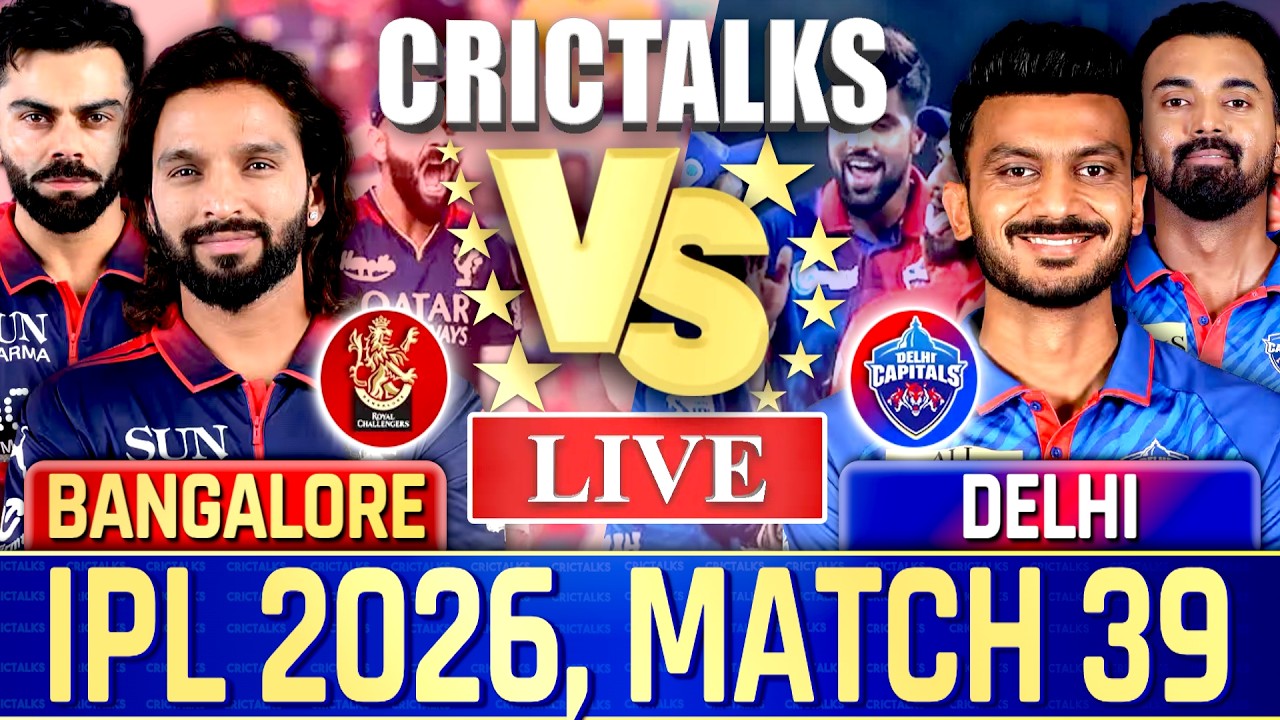 🔴 Live: RCB vs DC, Live Commentary | IPL 2026 | Cricket Live Match Score , 1st Innings