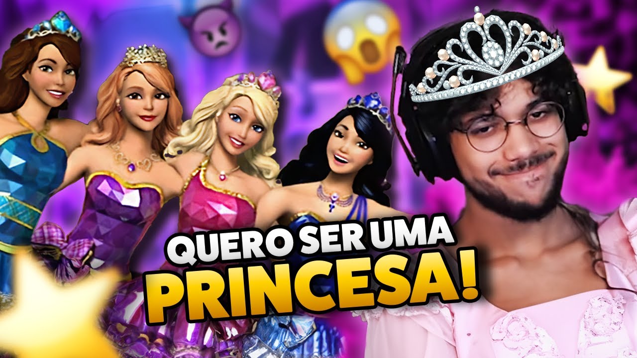 BARBIE ESCOLA DE PRINCESAS ME FEZ QUERER SER UMA PRINCESA
