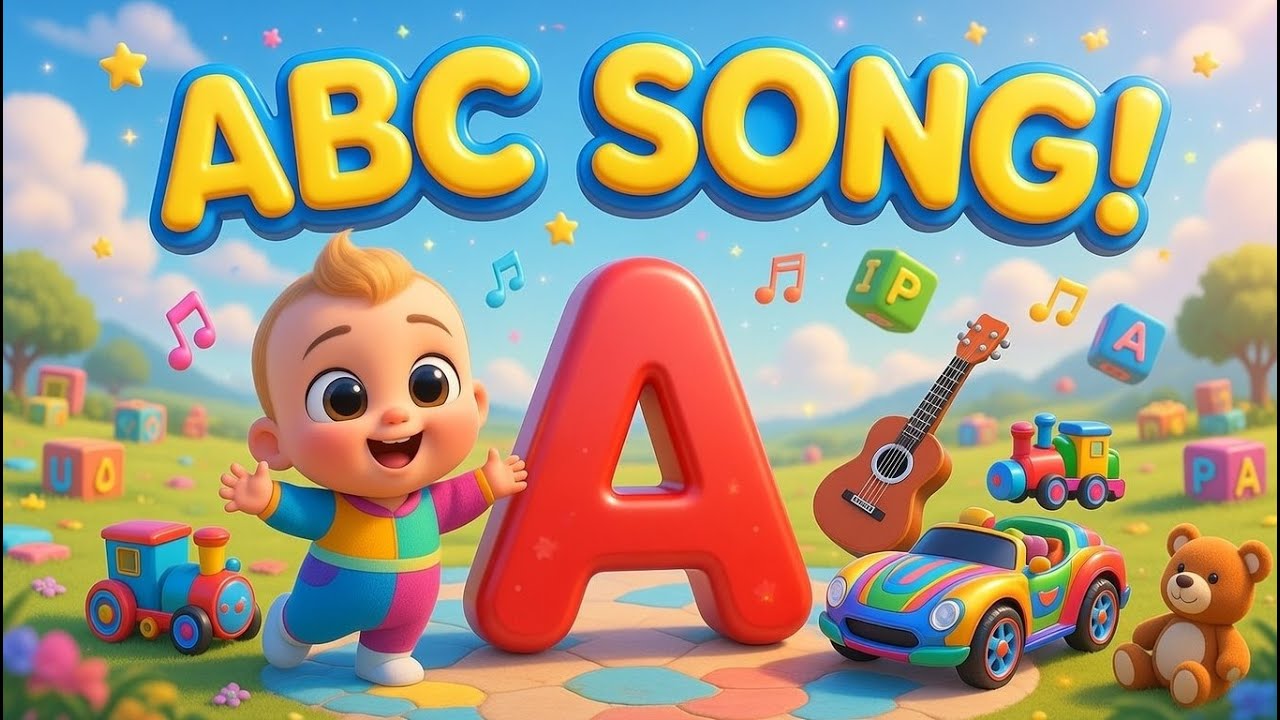🍎 ABC Song | Learn Alphabet with Animals & Objects | 9 Mins of ABCs