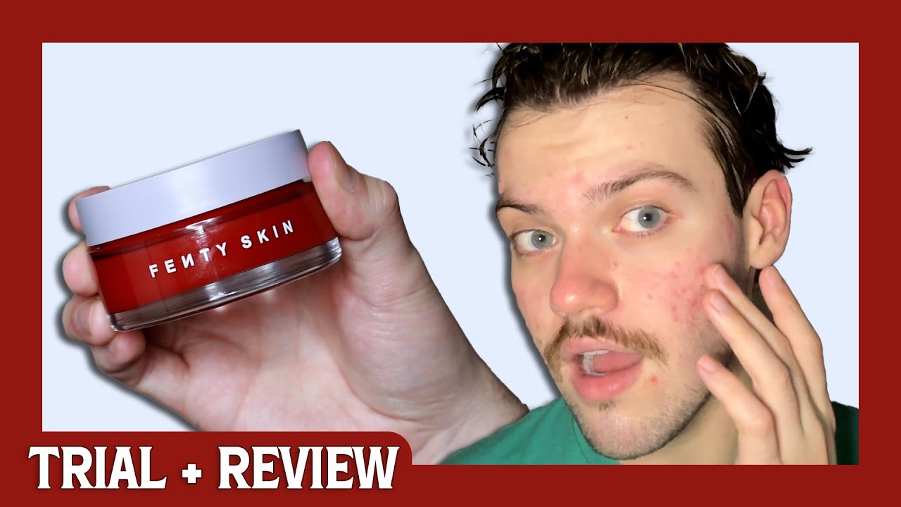 fenty skin cherry dub blah to bright 5% aha face mask | trial + review