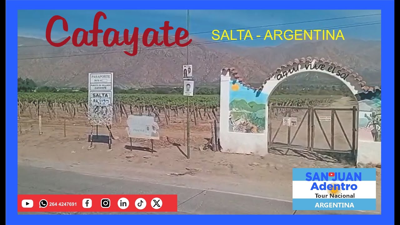Cafayate, Salta, Argentina. Tour Nacional.