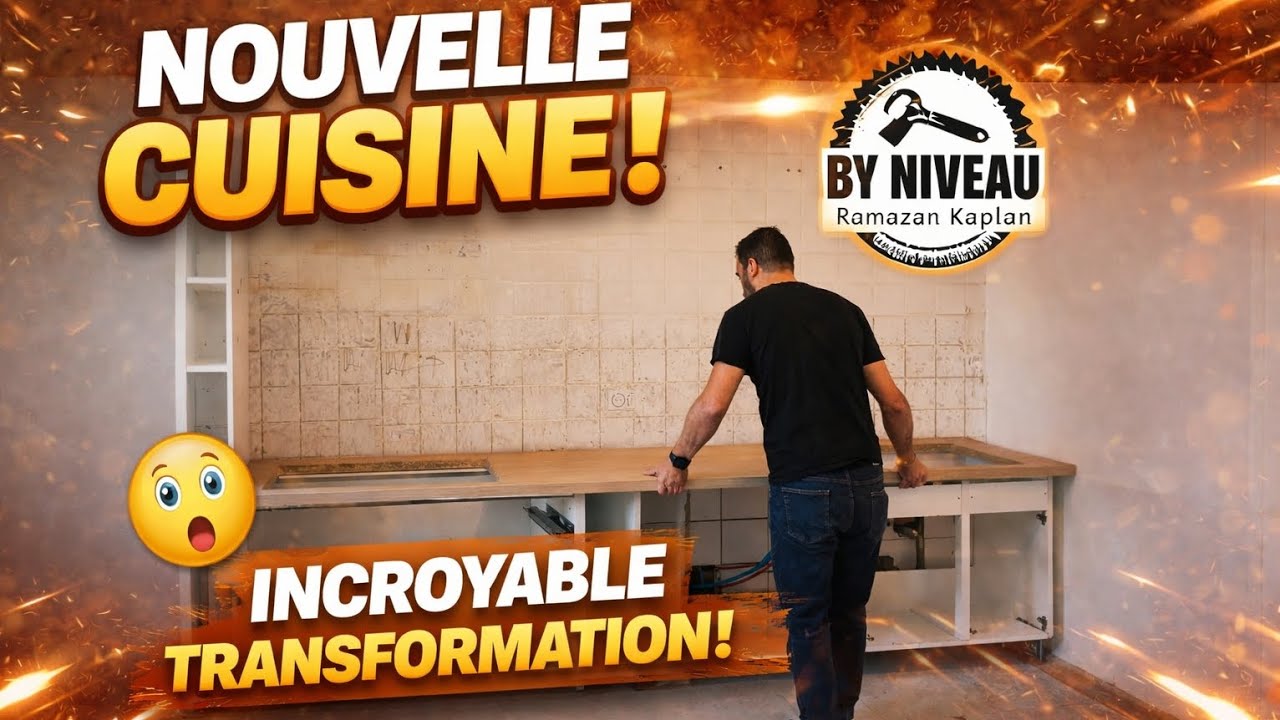 D'une cuisine en ruineà une CUISINE NEUVE! #kitchen #byniveau #home #diy #renovation 