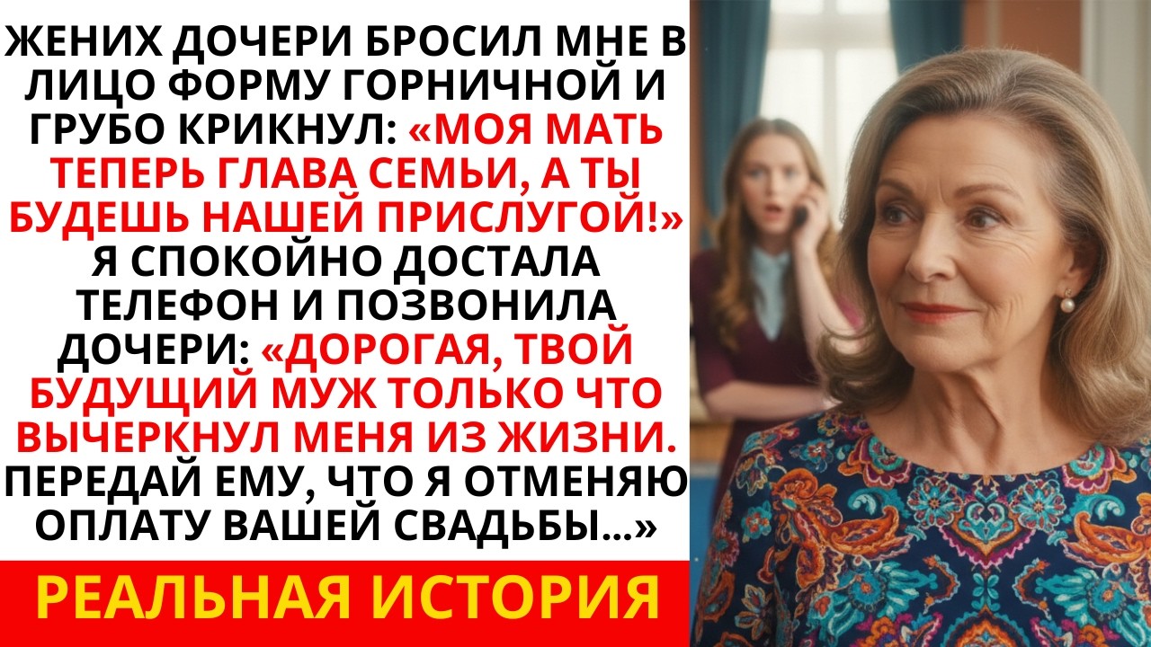 Жених дочери швырнул в меня форму горничной и крикнул: «Теперь ты наша прислуга!» Зря он так…!