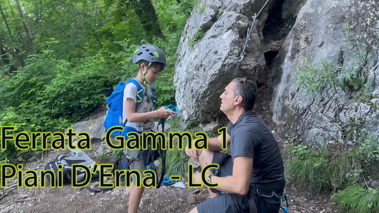 La prima ferrata di Andrea - Ferrata Gamma 1 - Piani D'Erna ( Lc) 4K