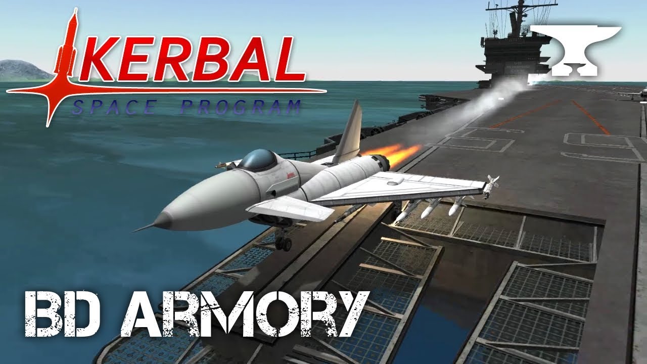 Mods: Carrier Vessel Expansion & Aircraft Carrier Accessories - Kerbal Space Program & BD Armory