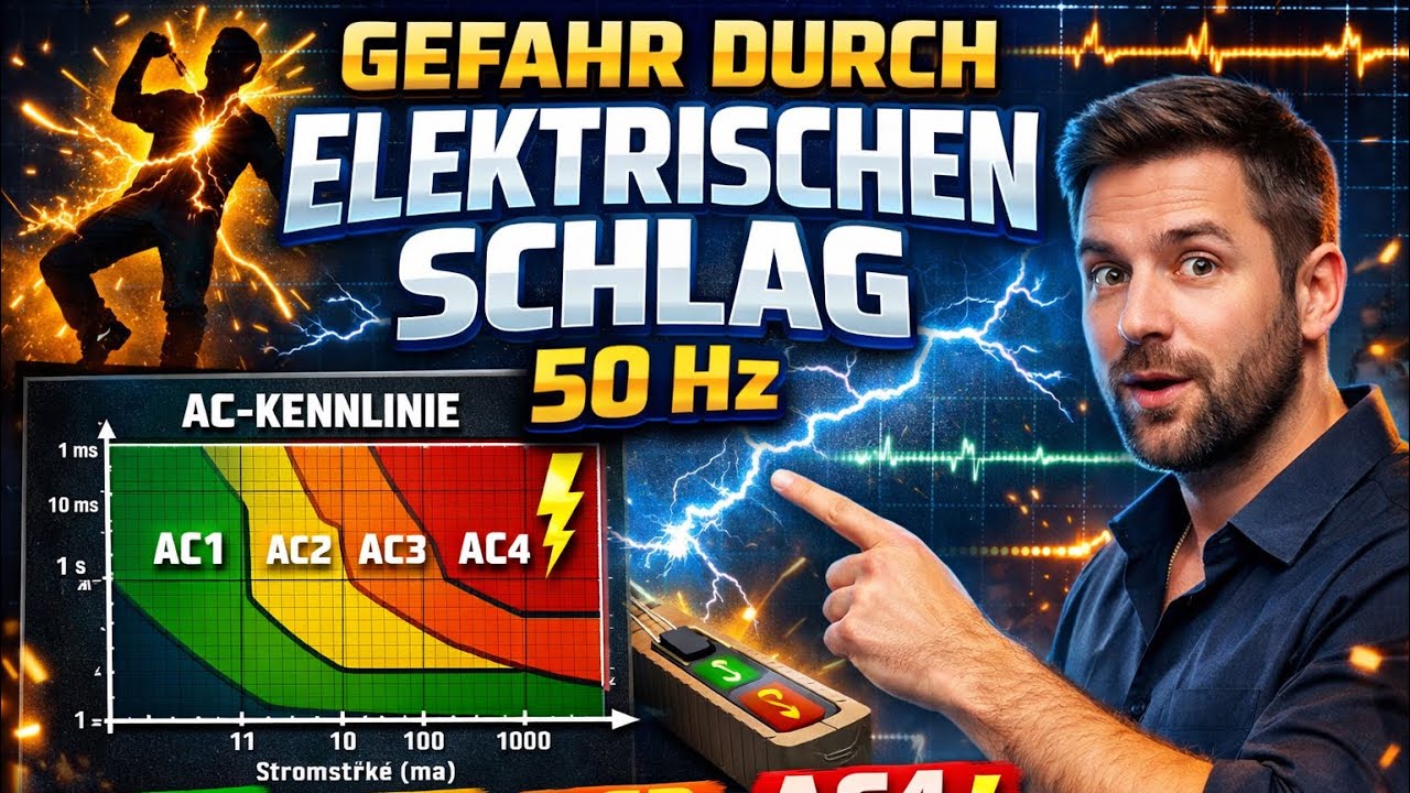 ⚡ Kennlinie Gefahr durch elektrischen Schlag (50 Hz) einfach erklärt | AC1, AC2, AC3, AC4 verstehen