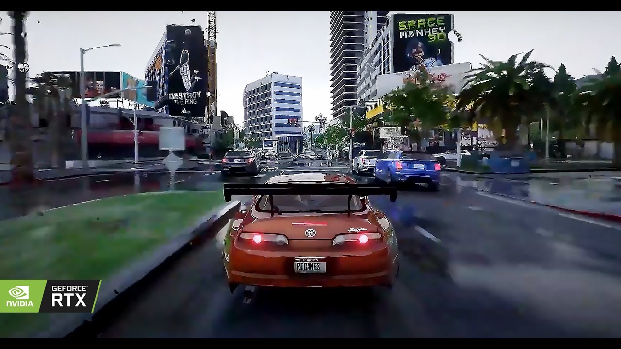 GTA V Supra MK4 in Rain  Intense Gameplay with QuantV and NVE Graphics