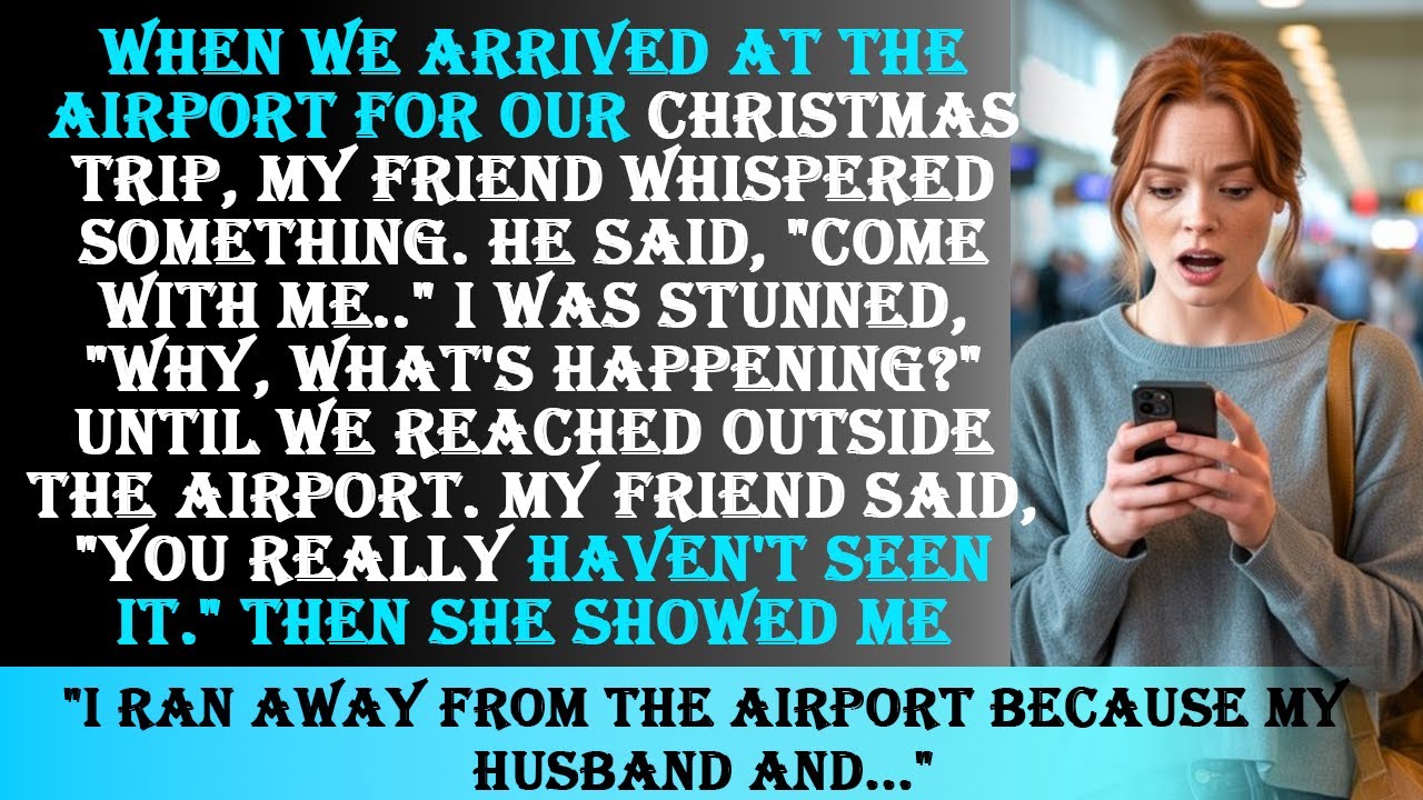While Boarding Our Christmas Flight, My Friend Whispered One Sentence That Stunned Me