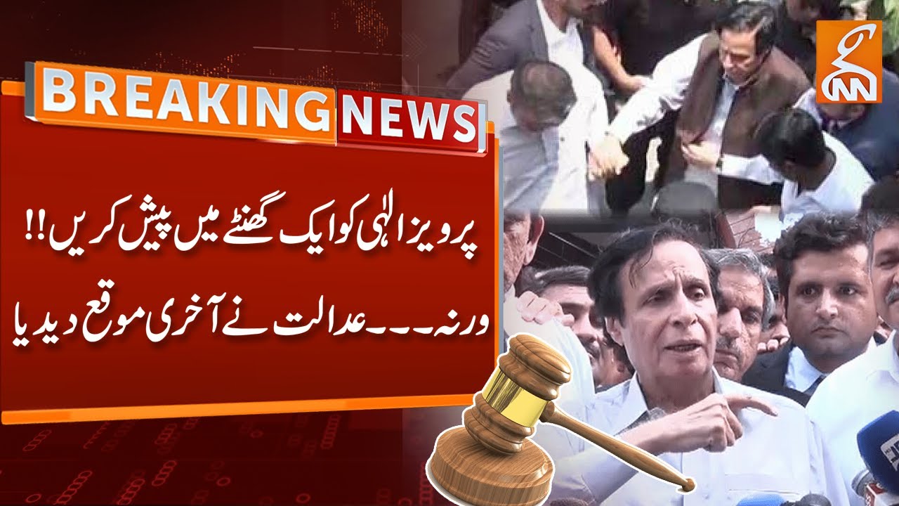 Court Last Chance to Nab for Pervez Elahi Appearance in Court Pervez Elahi  | Breaking News | GNN