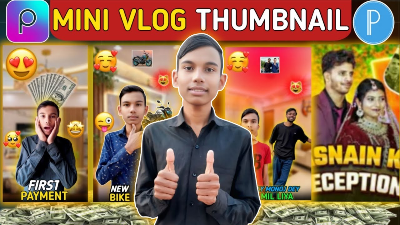 Mini Vlog Thumbnail Kaise Banaen |Vlog Thumbnail  Kaise Banaye | How To Make Vlog Thumbnail 