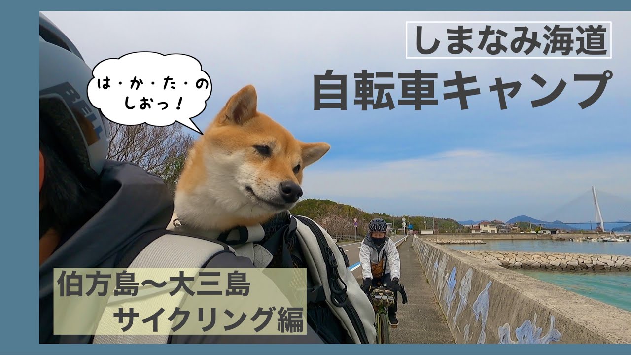 【グラベルロード】しまなみ海道 犬連れ自転車キャンプ（サイクリング編）