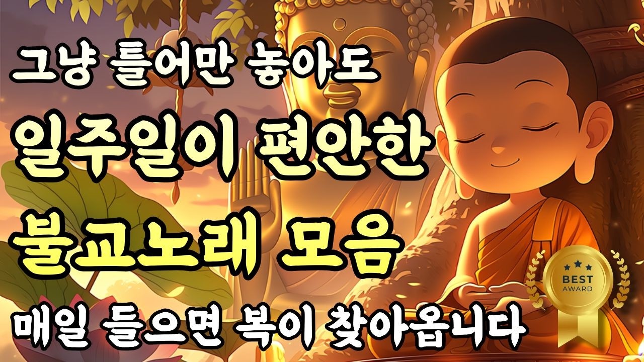 매일 듣는 아침 불교음악ㅣ하루를 평온하게 해주는 기도노래 ㅣ블교음악 연속듣기 #찬불가 #명상음악