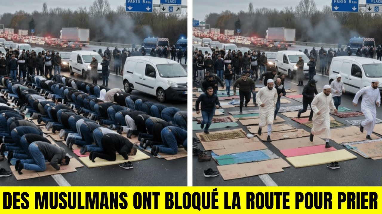Des manifestants musulmans ont bloqué le trafic pour prier — puis l’impensable est arrivé