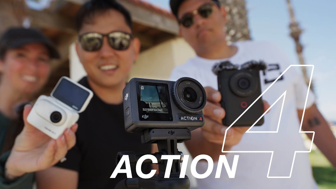 DJI OSMO ACTION 4 | Экшн-камера для съёмки при слабом освещении и другие карманные камеры