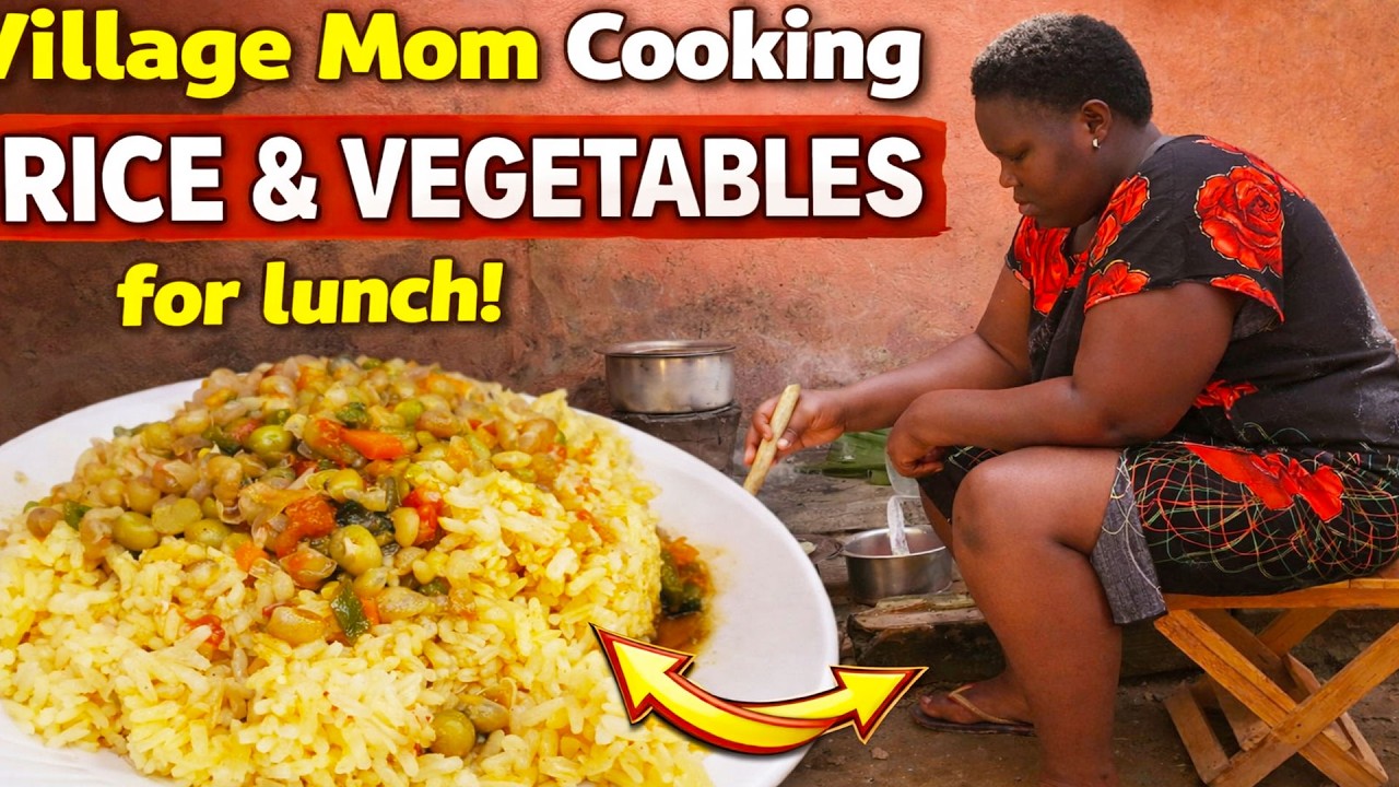 African Village Life, cooking🔥 Rice Biryani Recipes with Our Hardworking Village Mom