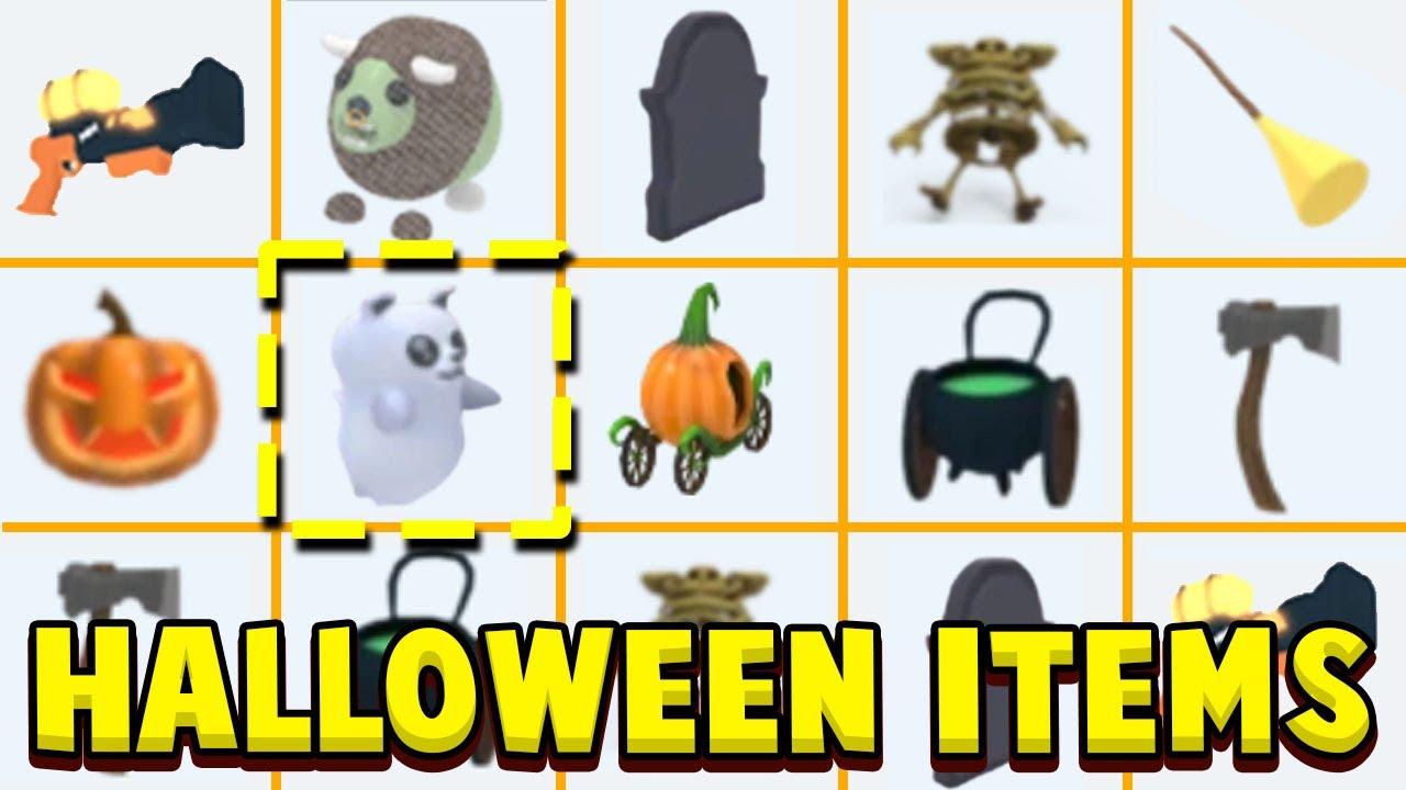 All Halloween Adopt Me Items! Roblox Adopt Me Halloween Event Items 2017-2020
