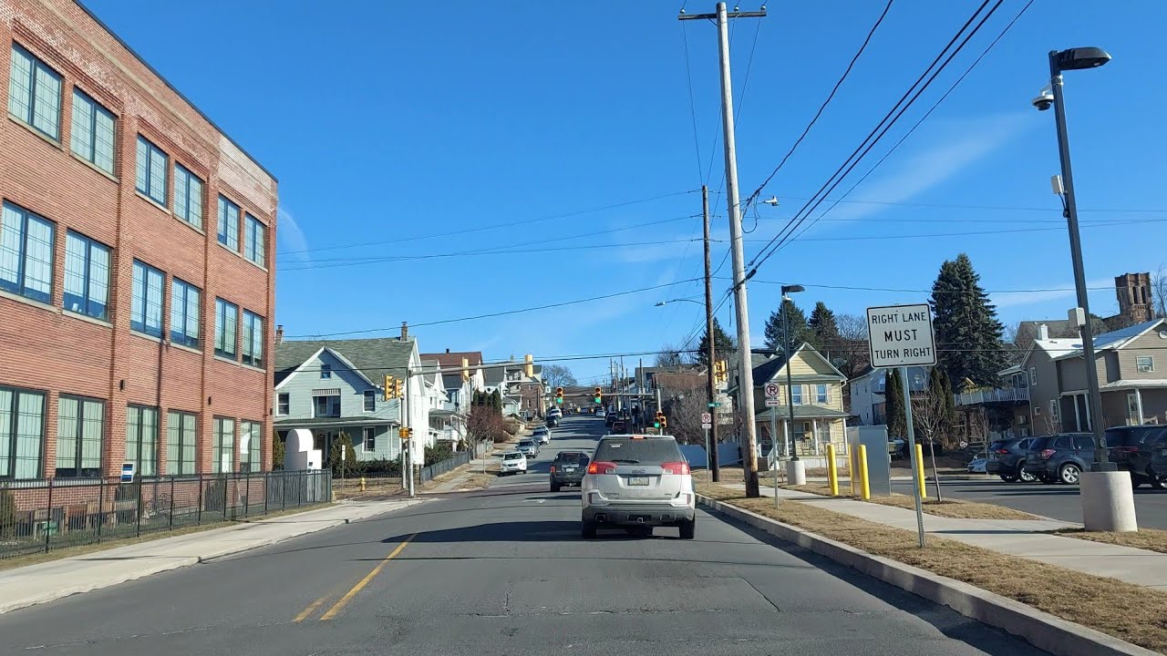 Driving from Dickson City to Avoca, Pennsylvania