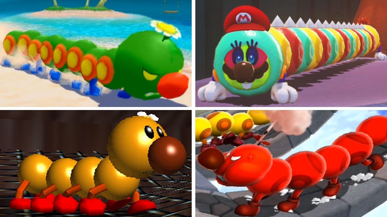 Evolution of - Wiggler in Super Mario Games