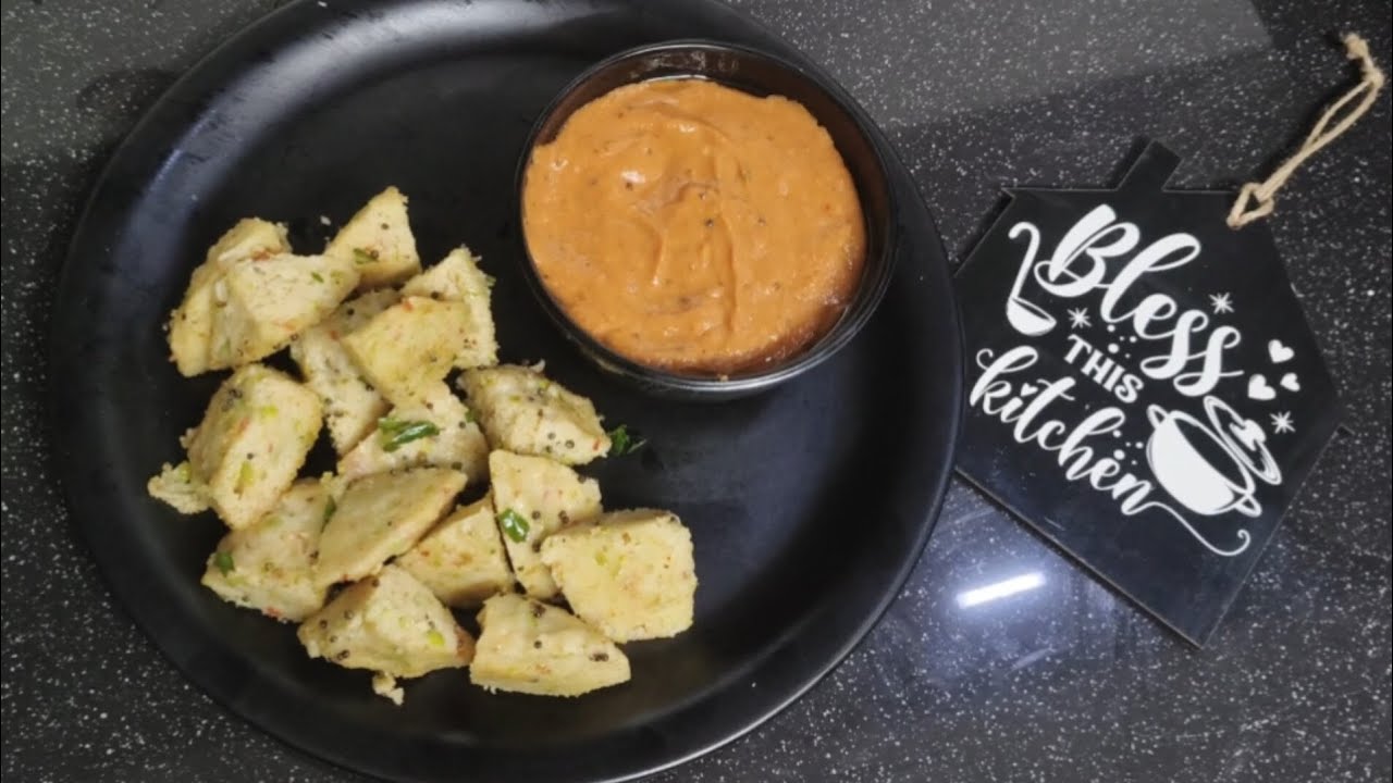 Suji and oats healthy idli with south indian chutney #recipe #food #cooking #idli #chutney #healthy 