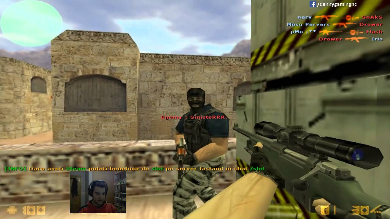 Counter Strike 1.6 Deathmatch Gameplay Ownage with AWP on de_dust2