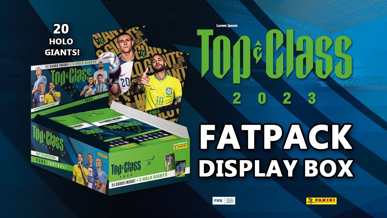 PANINI Top Class 2023 Trading Cards - FAT PACK DISPLAY BOX