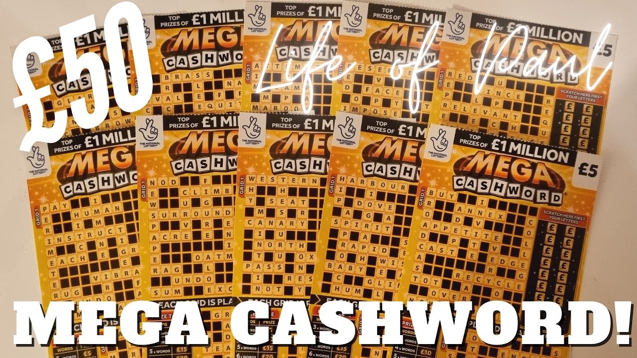&pound;50 of Mega Cashword Scratch Cards.