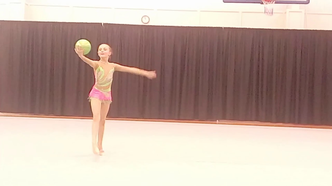Alexandra Zarvovskaya, Ball, level 5, Rhythmic Regional-4, 2017, 1 place.