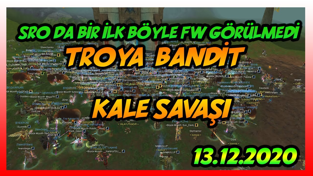 B&Ouml;YLE BİR SAVAŞ G&Ouml;RMEDİNİZ ! [ TRSRO 13.12.2020 TROYA KALE SAVAŞI ]