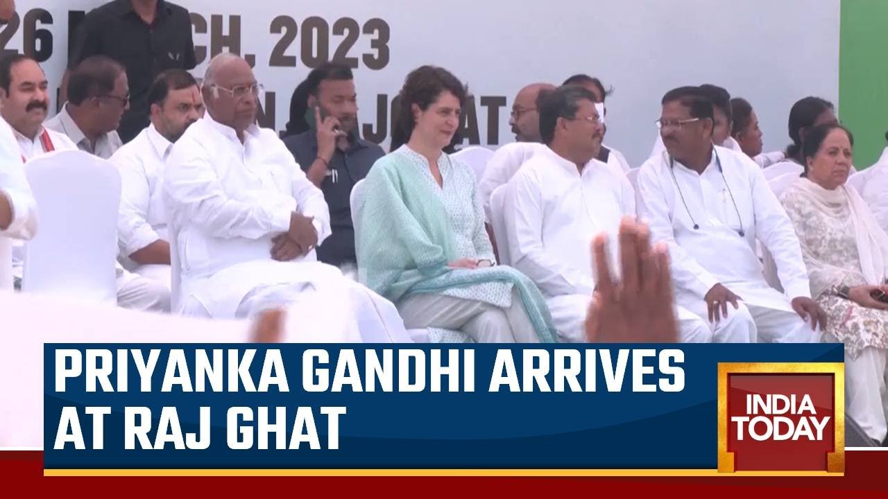 Watch: Senior Congress Leaders Arrive At Raj Ghat For Satyagraha | Ground Report