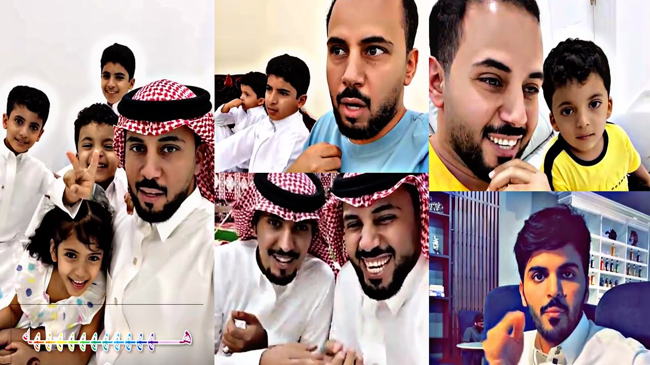 ابو حشر مع اولاده وغازي الذيابي ومخلد والاقارب