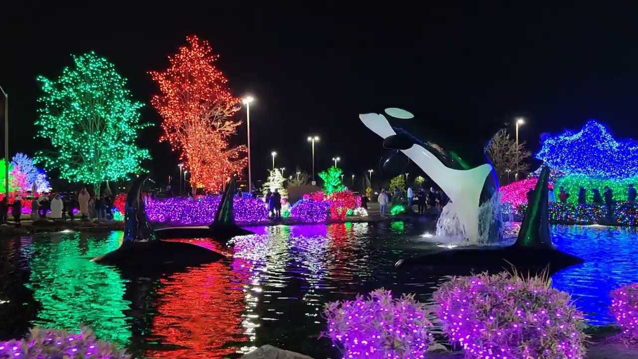 Seattle Christmas 7.8 Million TULALIP LIGHTS & ICE-SKATING Quil Ceda Village - Tulalip Casino WA 🇺🇸