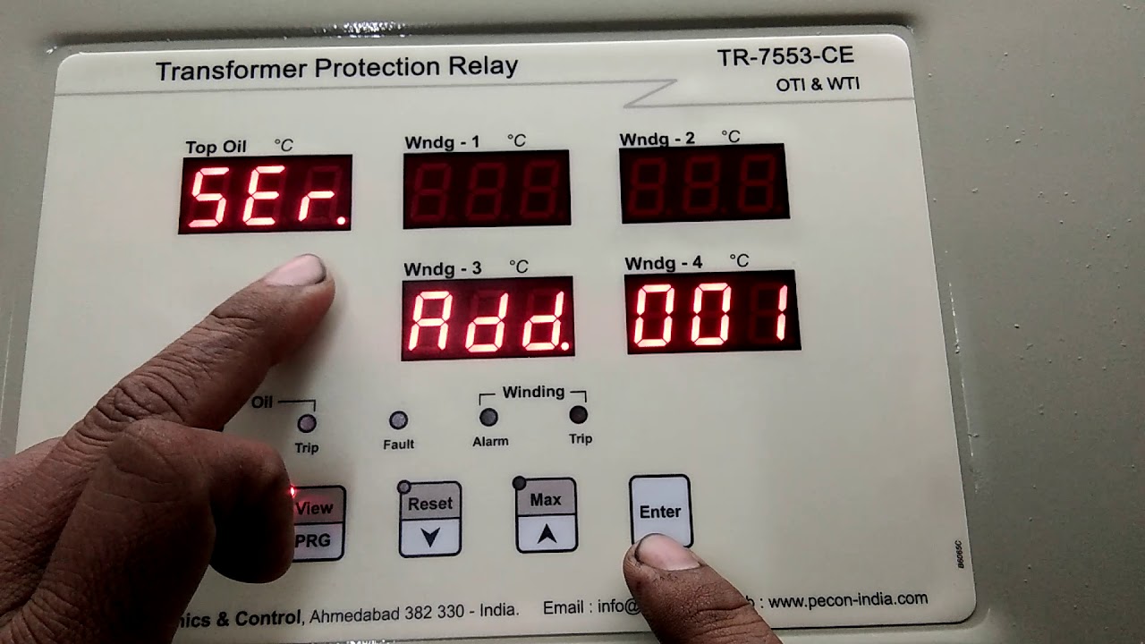 PECON's TR-7553 :  RS-485 Settings
