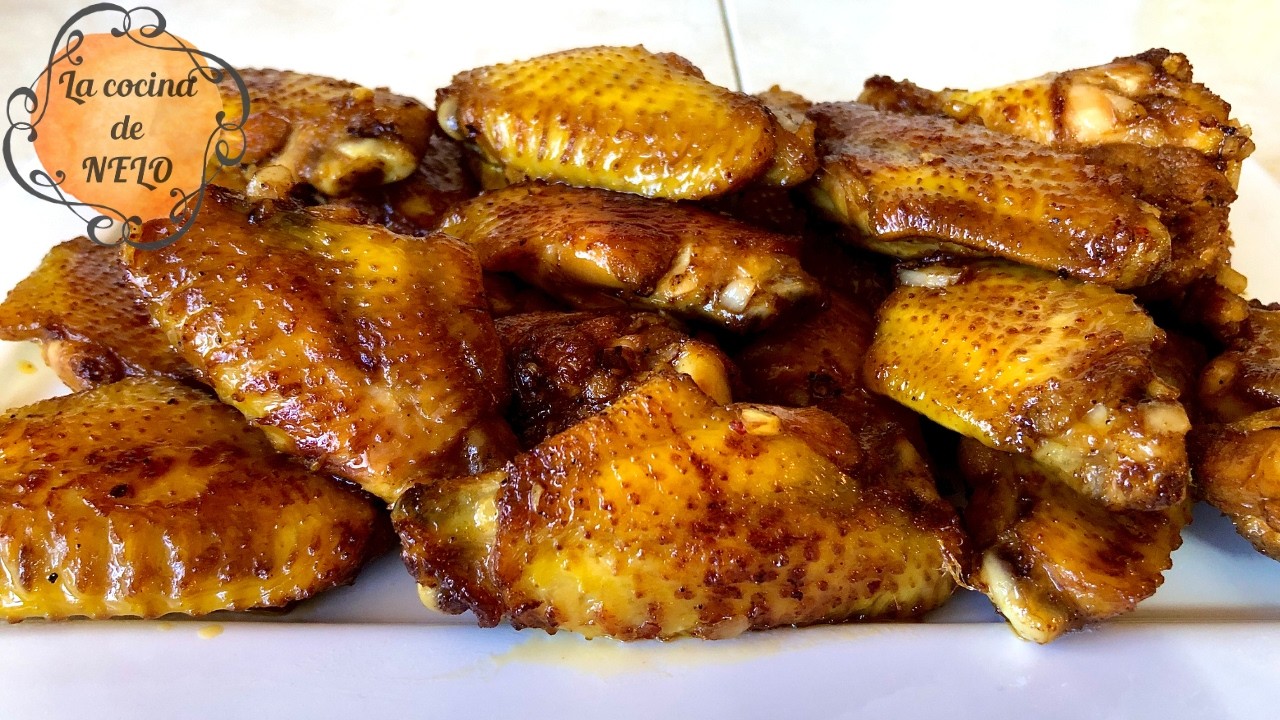 ALITAS DE POLLO CON SALSA DE SOYA Y AJO!🍗🧄