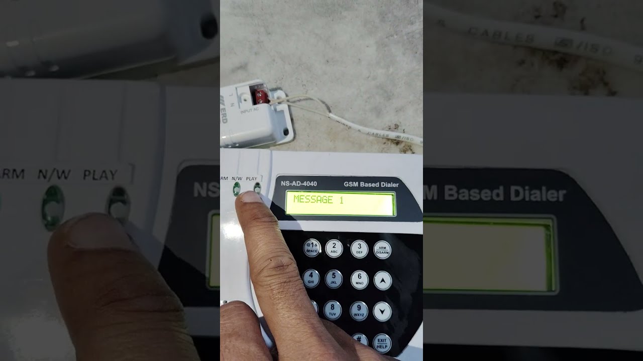Gsm auto dialer alarm system
