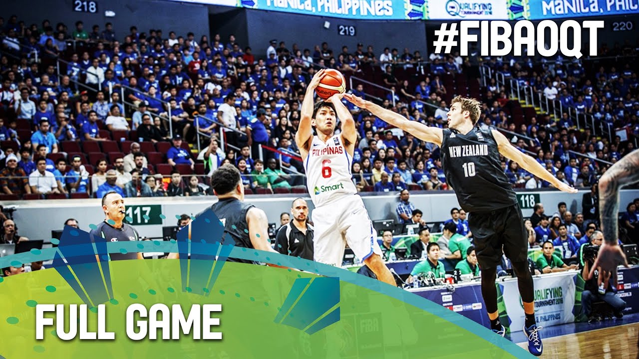 Philippines v New Zealand - Full Game - 2016 FIBA Olympic Qualifying Tournament - Philippines