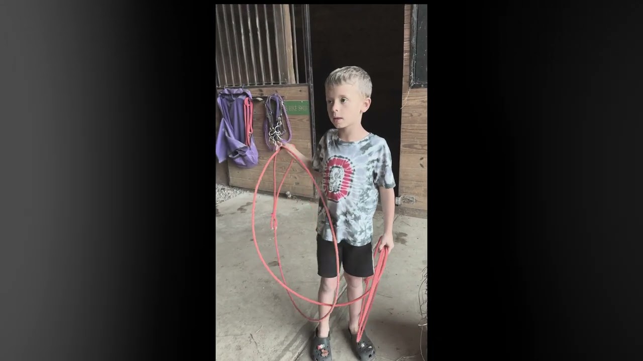 How to Rope a Dummy Calf | Kid Cowboy Tutorial