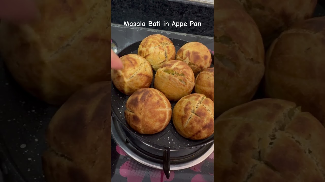 Masala Bati in Appe Pan #masalabati #food #cooking #yshorts #appe #trending #rajasthanifood #foodie
