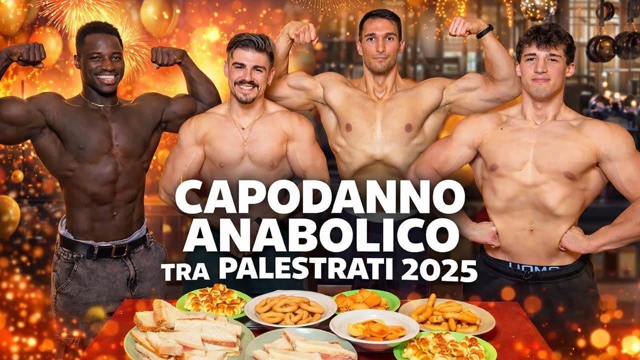 CAPODANNO ANABOLICO TRA PALESTRATI! CIBO, MUSCOLI E TANTA GHISA...