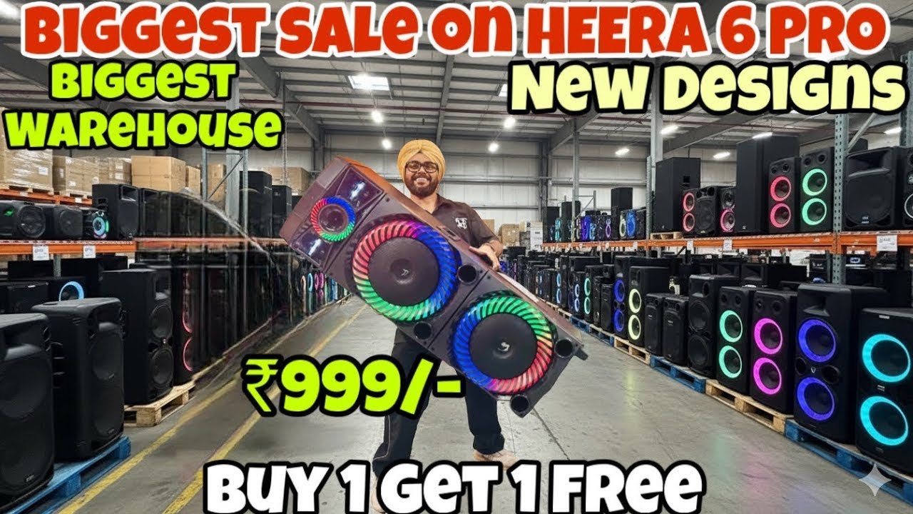 BIGGEST PARTY BOX !😱|Heera 6 Pro🔥|BIGGEST Party Box 😍| BIG SOUND,LESS PRICE