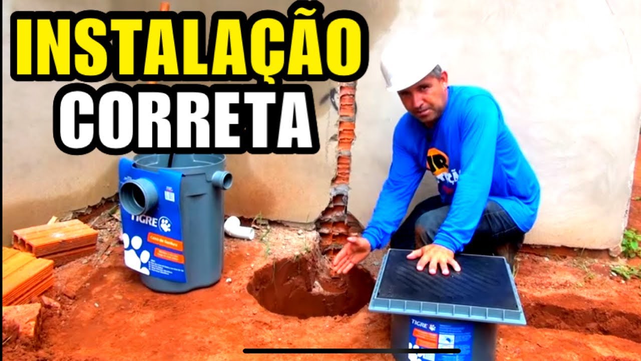 COMO COLOCAR CAIXA DE GORDURA DE FORMA CORRETA.