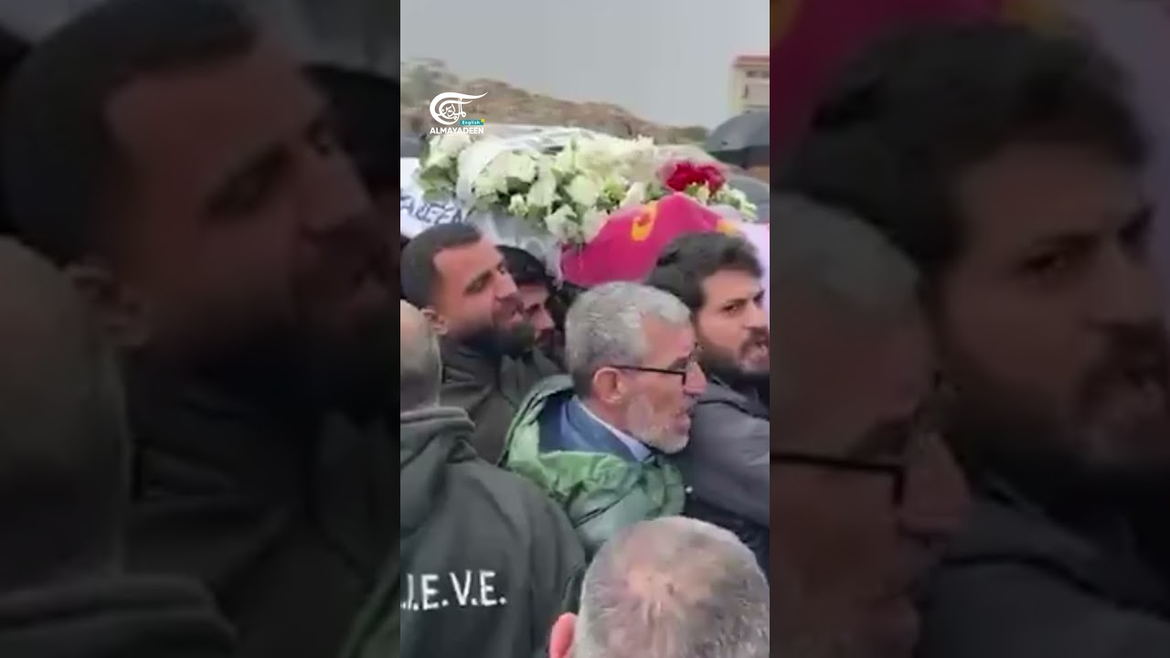 Crowds pay tribute to martyred journalists Fatima Ftouni, Ali Sheaib