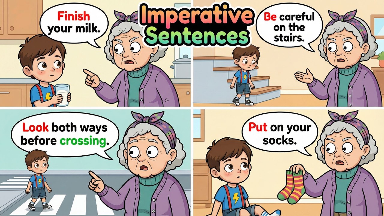 📚 Easy English Practice with Grandma’s Daily Commands | Boost Your English🌼
