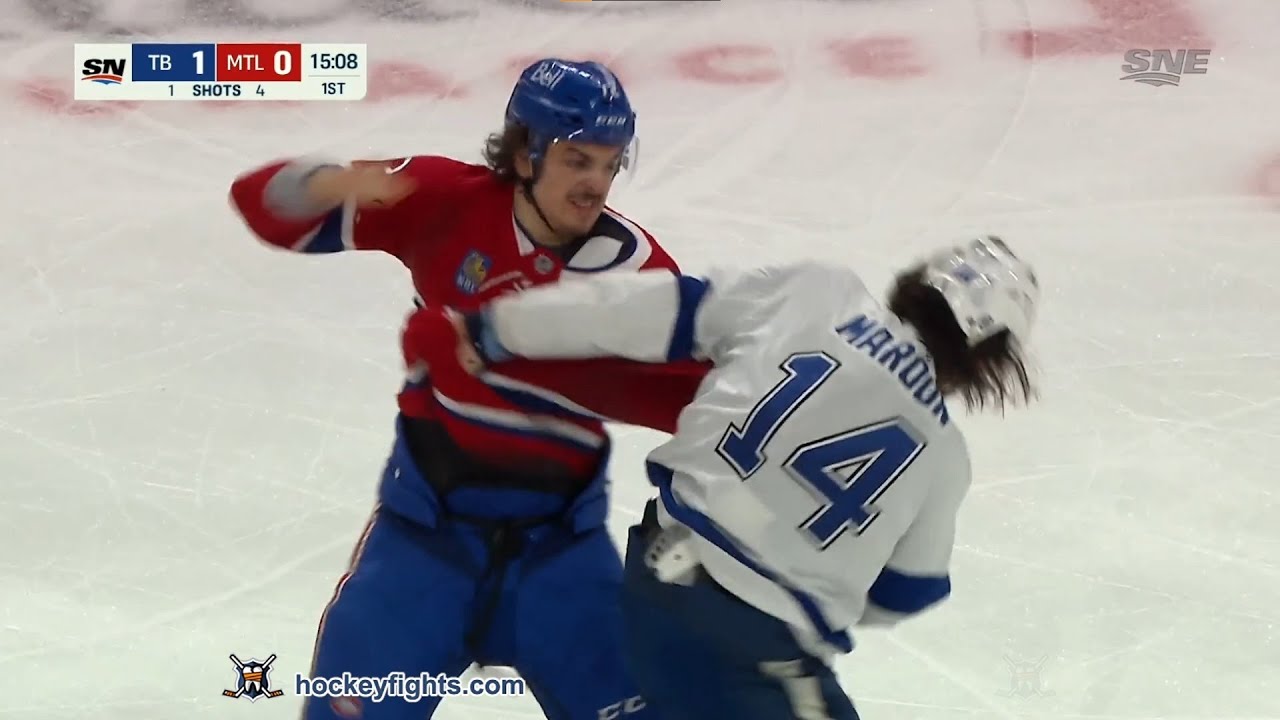 Patrick Maroon vs Arber Xhekaj Dec 17, 2022
