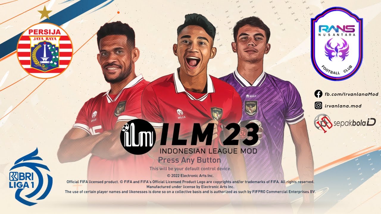 FIFA 23 - BRI Liga 1 - Persija Jakarta vs Rans Nusantara FC | MOD ILM 23