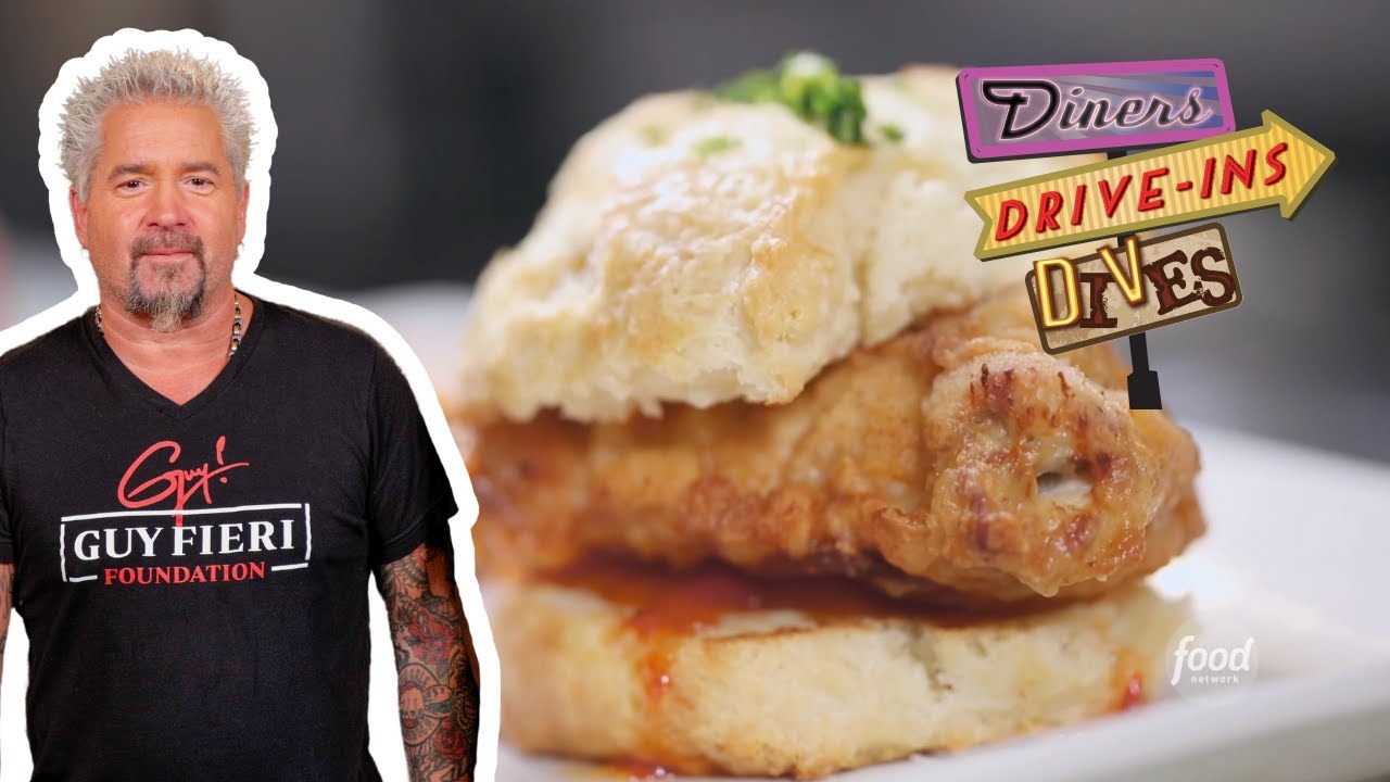 Guy Fieri Goes Back for *Spot-On* Chicken Biscuit in GA | Diners, Drive-Ins and Dives | Food Network
