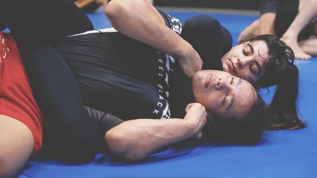 Helena Crevar And Dominic Mejia Work Specific Back Control Rounds At New Wave