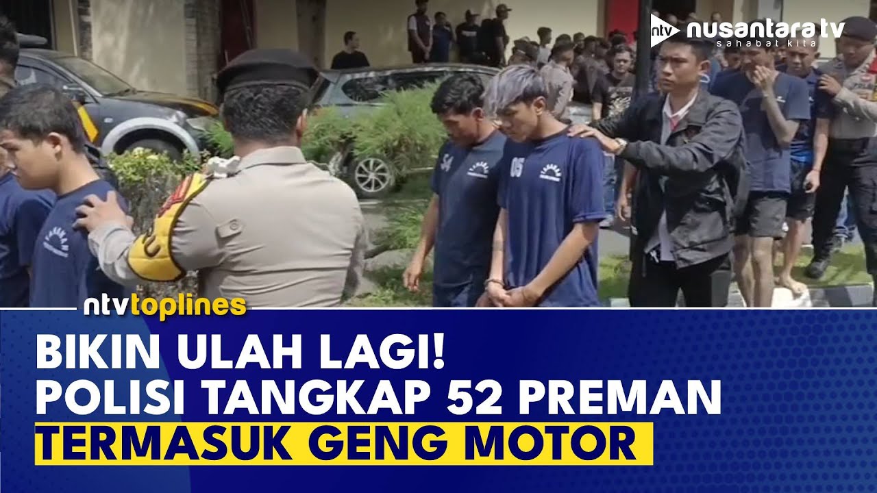Bikin Resah Warga, Polres Bandung Razia Puluhan Preman | NTV TOPLINES